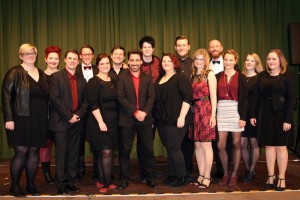 Die Musicalgruppe beim Neujahrskonzert 2016 in Jüchen.